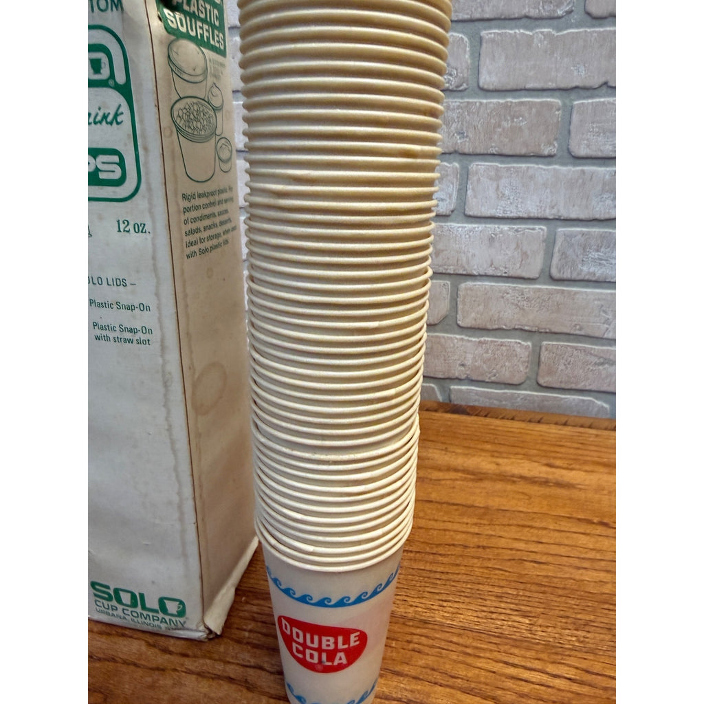 Vintage Lot of Double Cola Wax Paper Fountain Cups