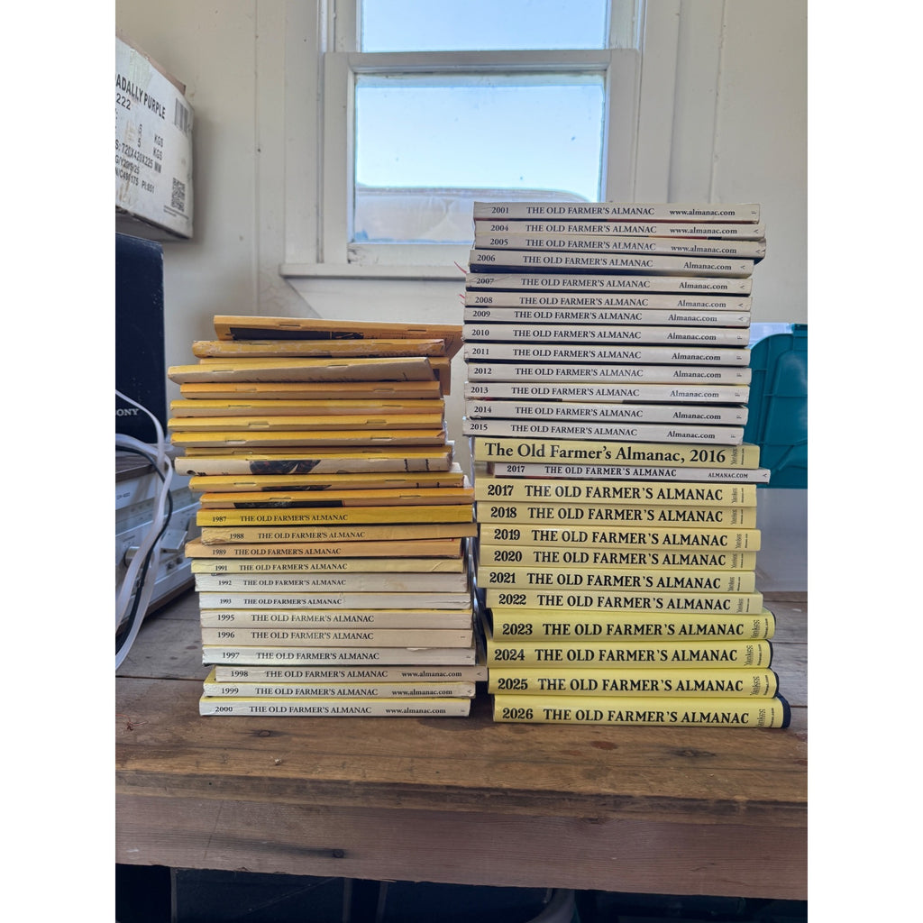 Vintage Farmer's Almanac Books Guides Mixed Lot 40+ Volumes 1975-2026