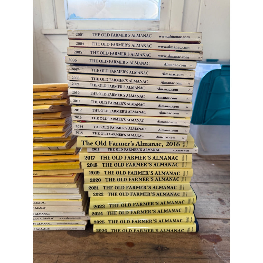 Vintage Farmer's Almanac Books Guides Mixed Lot 40+ Volumes 1975-2026