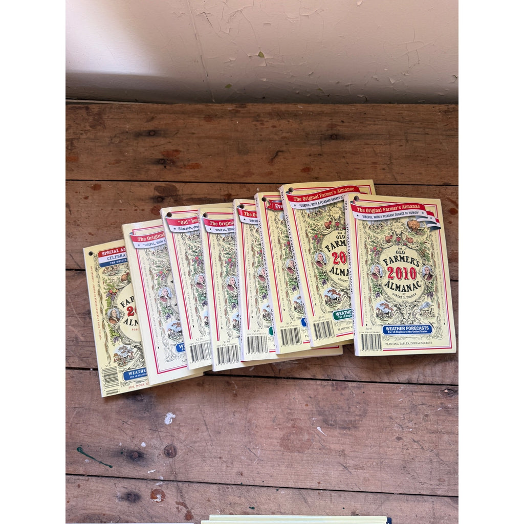 Vintage Farmer's Almanac Books Guides Mixed Lot 40+ Volumes 1975-2026