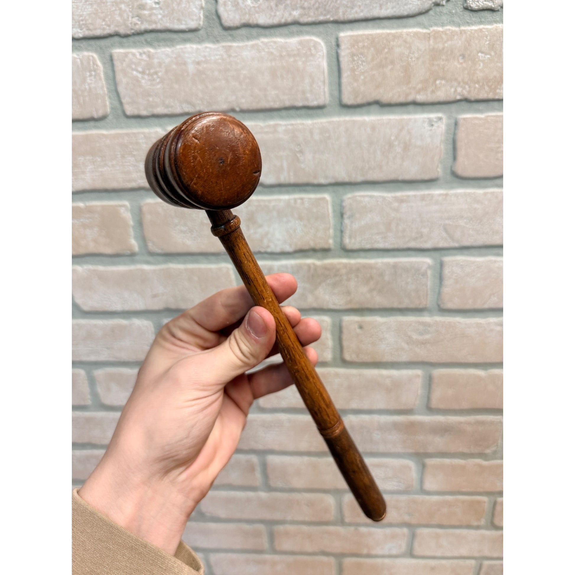 Vintage O.F. Harding  HP Judge Gavel Mallet 1903 Advertising
