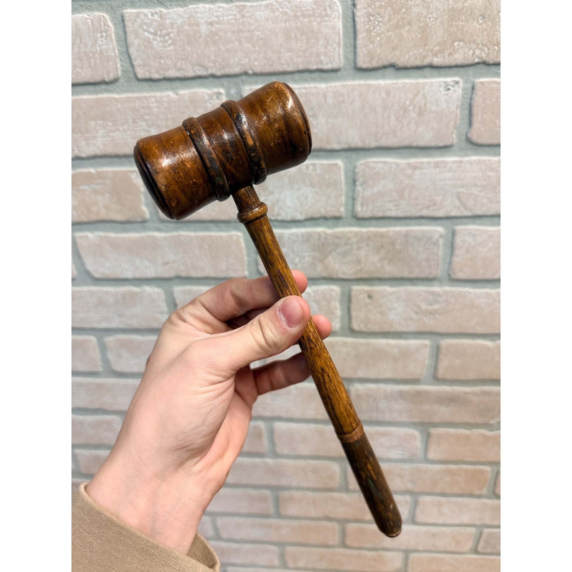 Vintage O.F. Harding  HP Judge Gavel Mallet 1903 Advertising