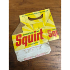 Squirt Soda Sweetart Cardboard Carrier Six Pack Carton Bottle 6-Pack Case Vintage