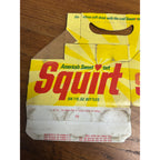 Squirt Soda Sweetart Cardboard Carrier Six Pack Carton Bottle 6-Pack Case Vintage
