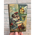 Vintage Halloween Postcard JOL Ghost Black Cat Scared Children - Series 6508