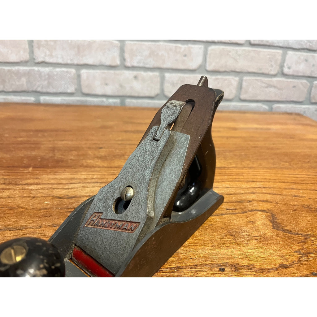 Vintage Stanley Handyman Planer Woodworking Tool USA 9.5" Wood Plane