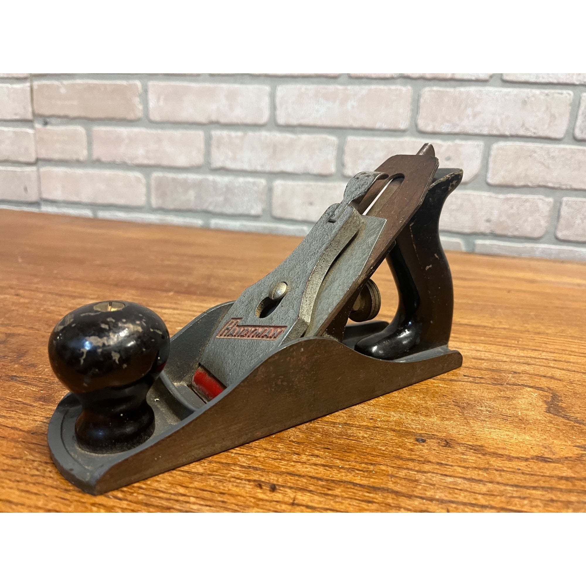 Vintage Stanley Handyman Planer Woodworking Tool USA 9.5" Wood Plane