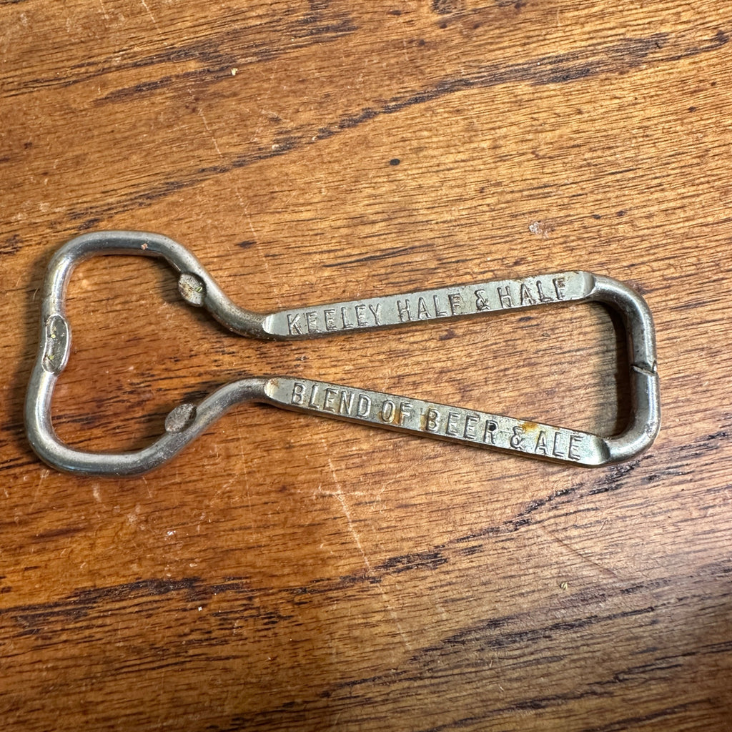 Vintage Advertising Bottle Opener Keeley Half & Half Blend of Beer & Ale Chicago
