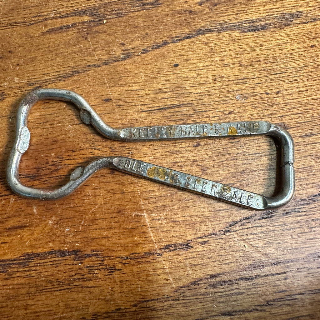 Vintage Advertising Bottle Opener Keeley Half & Half Blend of Beer & Ale Chicago