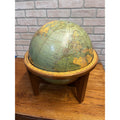 Antique Weber Costello 16 Inch Internationalist / Political Globe W/ Stand 1950s