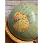 Antique Weber Costello 16 Inch Internationalist / Political Globe W/ Stand 1950s