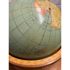 Antique Weber Costello 16 Inch Internationalist / Political Globe W/ Stand 1950s