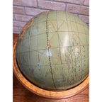 Antique Weber Costello 16 Inch Internationalist / Political Globe W/ Stand 1950s