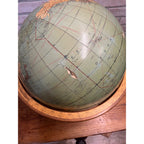 Antique Weber Costello 16 Inch Internationalist / Political Globe W/ Stand 1950s