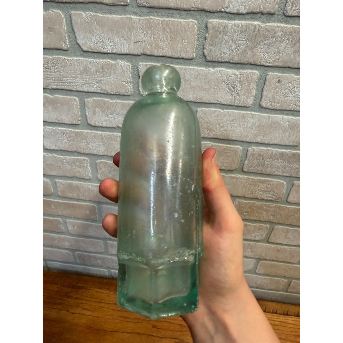 Antique 1890s Hutchinson Soda bottle L. WERRBACH Milwaukee WI