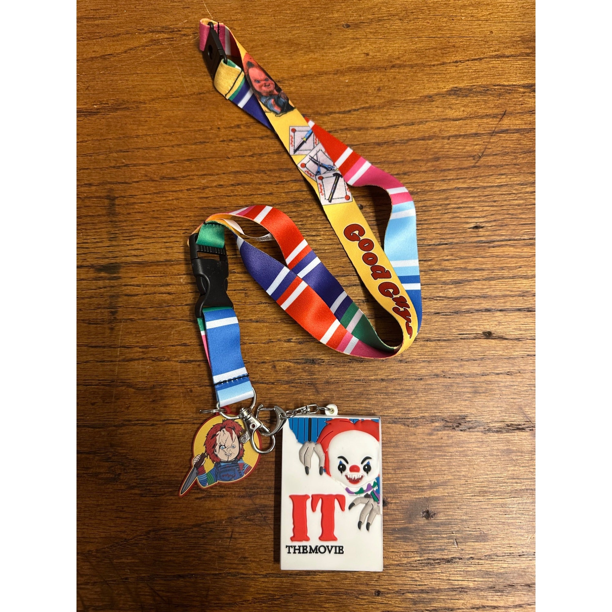 Horror Properties Series 6 It The Movie Bag Clip Pennywise Lanyard Chucky