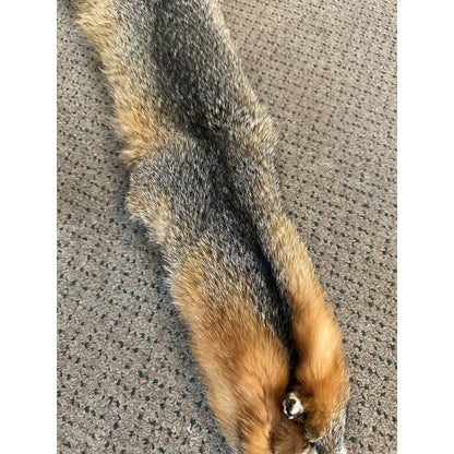 Beautiful Gray Fox Professionally Tanned Hide Super Soft Leather Craft Pelt Fur