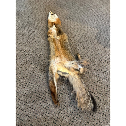 Beautiful Gray Fox Professionally Tanned Hide Super Soft Leather Craft Pelt Fur