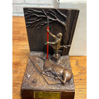 Vintage RARE Pharmaceutical Rep Calan SR Verapamil LTD ED Sculpture-Bookend