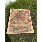 Early Pre-Pro Style Jos. Schlitz Lager Beer Litho Sign Poster Milwaukee WI 1970s