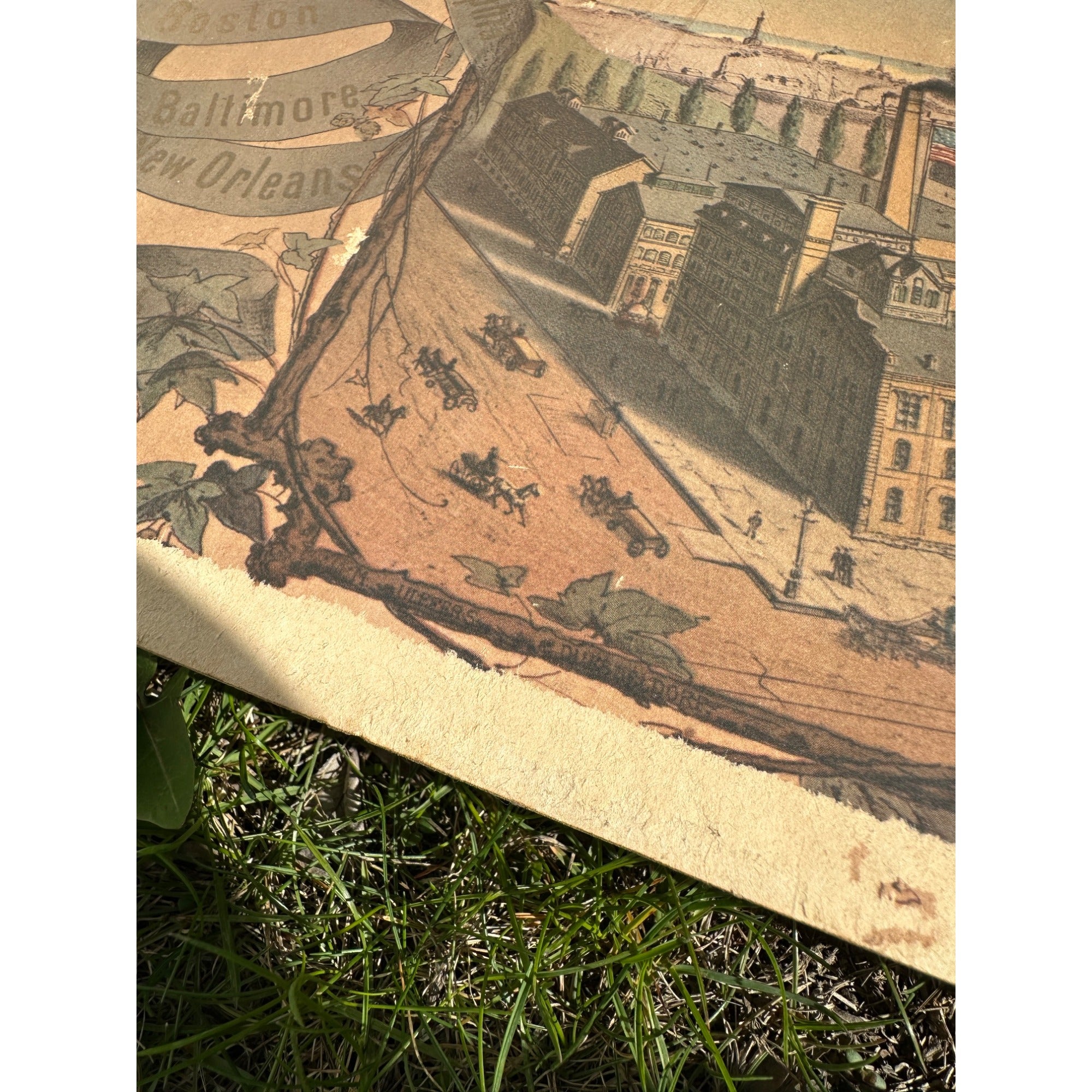 Early Pre-Pro Style Jos. Schlitz Lager Beer Litho Sign Poster Milwaukee WI 1970s