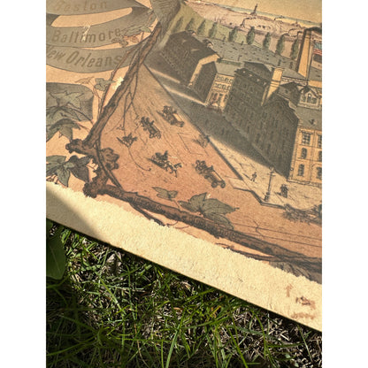 Early Pre-Pro Style Jos. Schlitz Lager Beer Litho Sign Poster Milwaukee WI 1970s