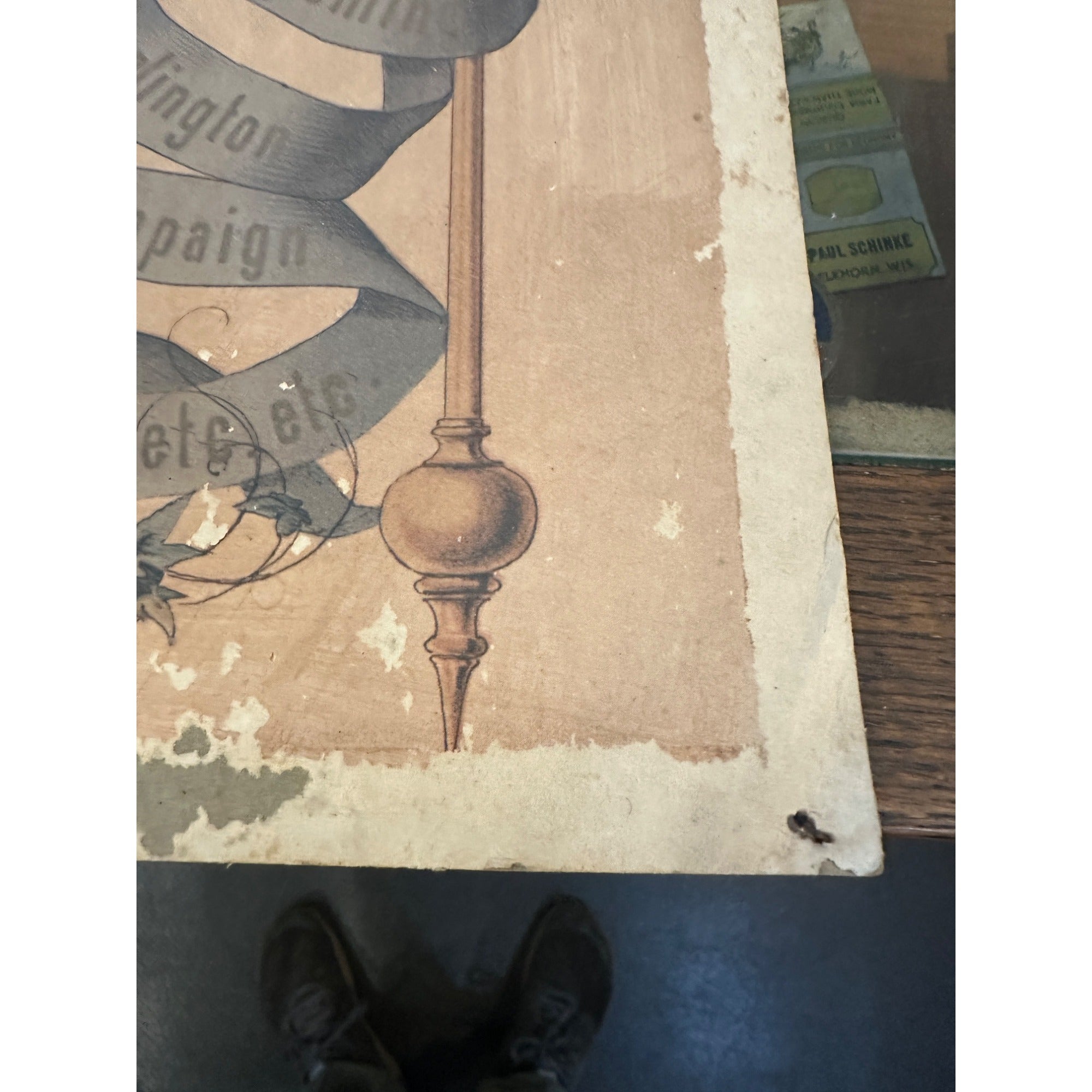 Early Pre-Pro Style Jos. Schlitz Lager Beer Litho Sign Poster Milwaukee WI 1970s