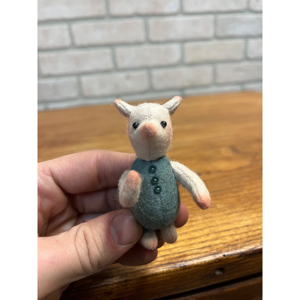 Piglet 3" Character Doll Mohair R. John Wright Winnie the Pooh Series - No Box