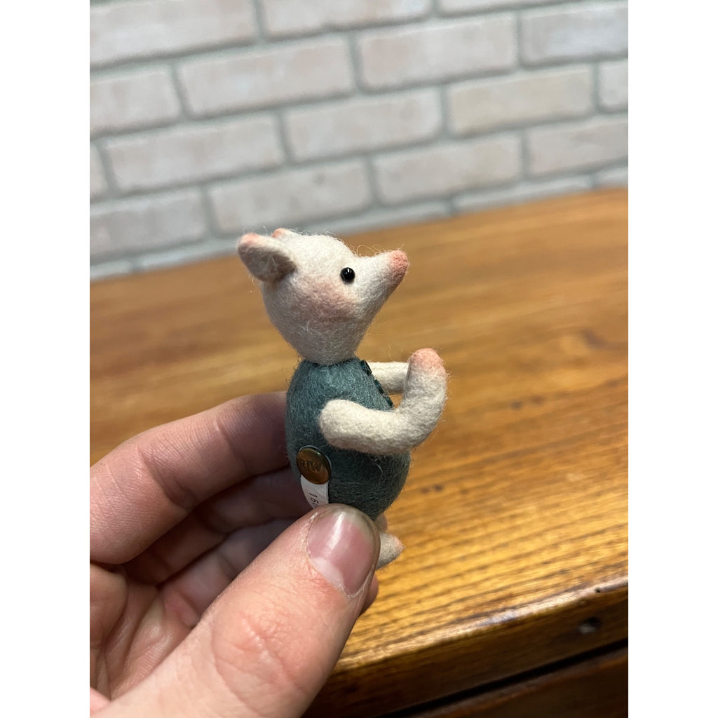 Piglet 3" Character Doll Mohair R. John Wright Winnie the Pooh Series - No Box