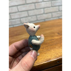 Piglet 3" Character Doll Mohair R. John Wright Winnie the Pooh Series - No Box