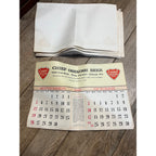 Vintage 1965-66 Chief Oshkosh Beer Advertising Calendar Pad - As-Is