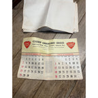 Vintage 1965-66 Chief Oshkosh Beer Advertising Calendar Pad - As-Is