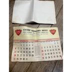 Vintage 1965-66 Chief Oshkosh Beer Advertising Calendar Pad - As-Is