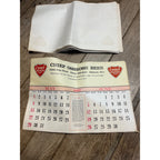 Vintage 1965-66 Chief Oshkosh Beer Advertising Calendar Pad - As-Is