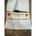 Vintage 1965-66 Chief Oshkosh Beer Advertising Calendar Pad - As-Is