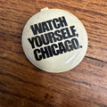 Vintage 1960s Vintage Watch Yourself Chicago WMAW-TV Channel 5 Tab Lapel Button