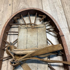 Pair Antique Primitive Wooden Frame Rope Binding Snowshoes Cabin Decor