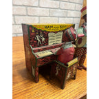 Vintage Ferdinand Strauss Ham and Sam, the Minstrel Team Tin Litho Wind-Up Toy