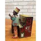 Vintage Ferdinand Strauss Ham and Sam, the Minstrel Team Tin Litho Wind-Up Toy