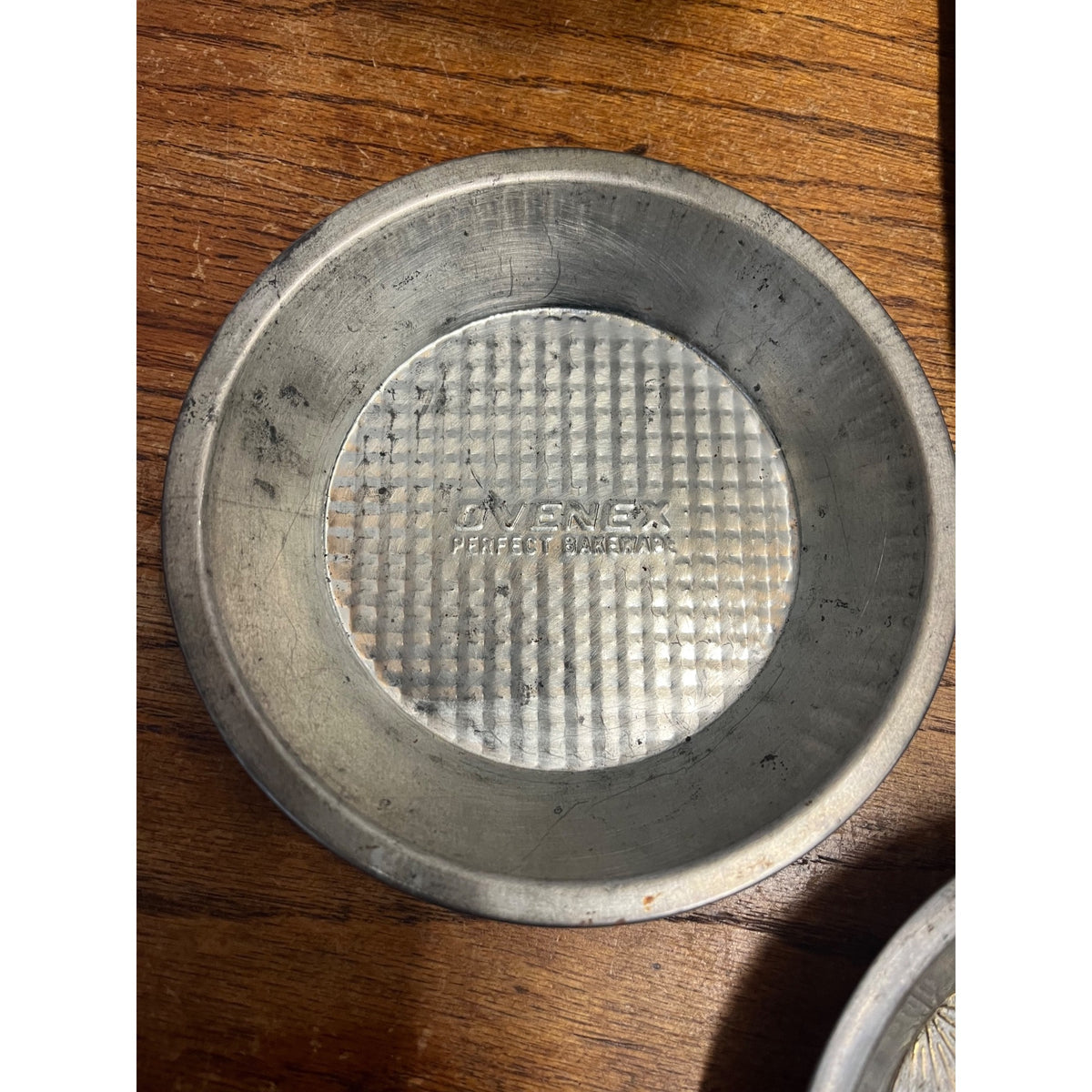 Vintage Lot of Galvanized Tin Bakeware Pieces: Bundt Pan, Pie Plates, Fluted Cake Pan, Muffin Tin Primitive Kitchen Decor