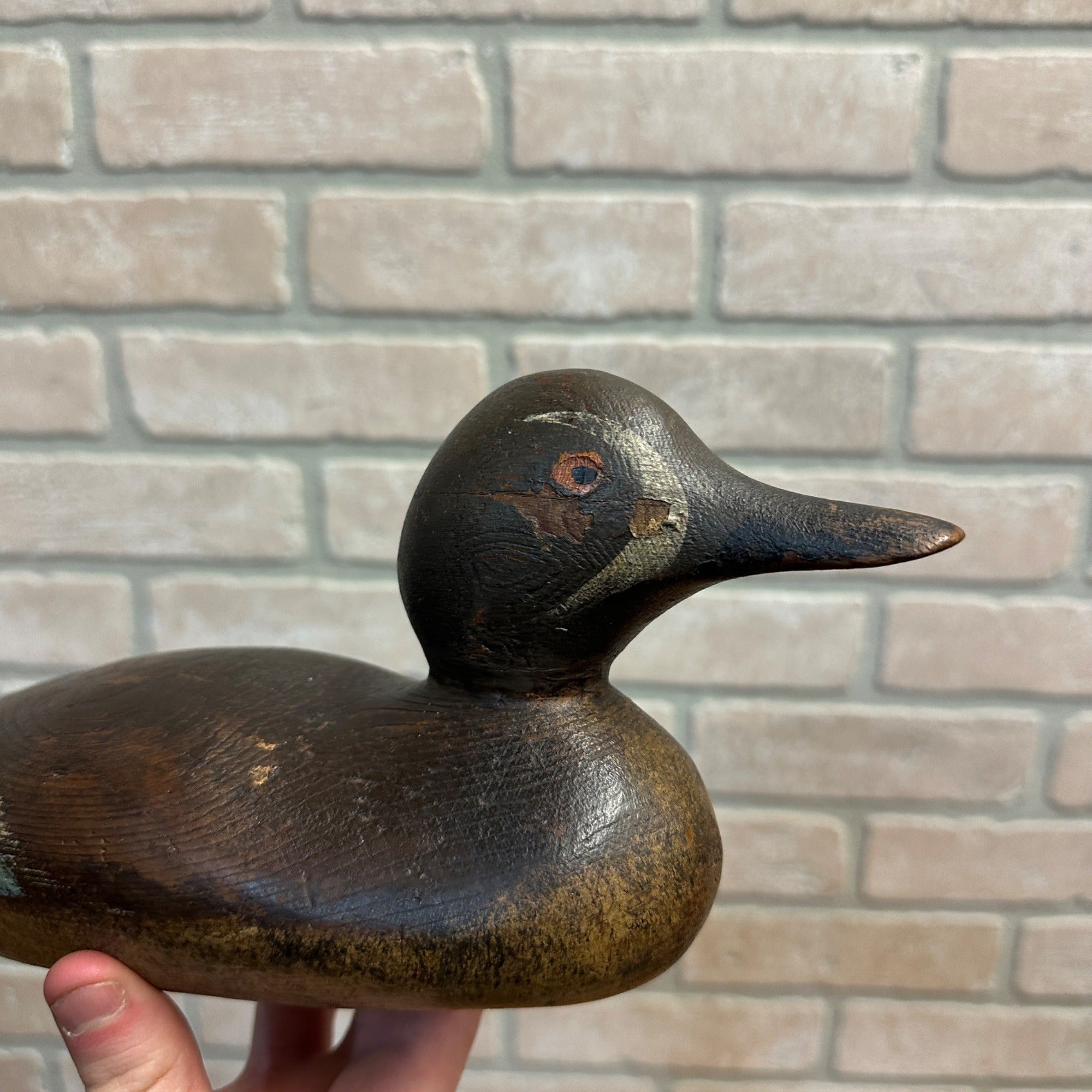 Pair Early Mason Teals Painted Eye Original Paint Duck Decoys