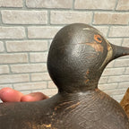 Pair Early Mason Teals Painted Eye Original Paint Duck Decoys