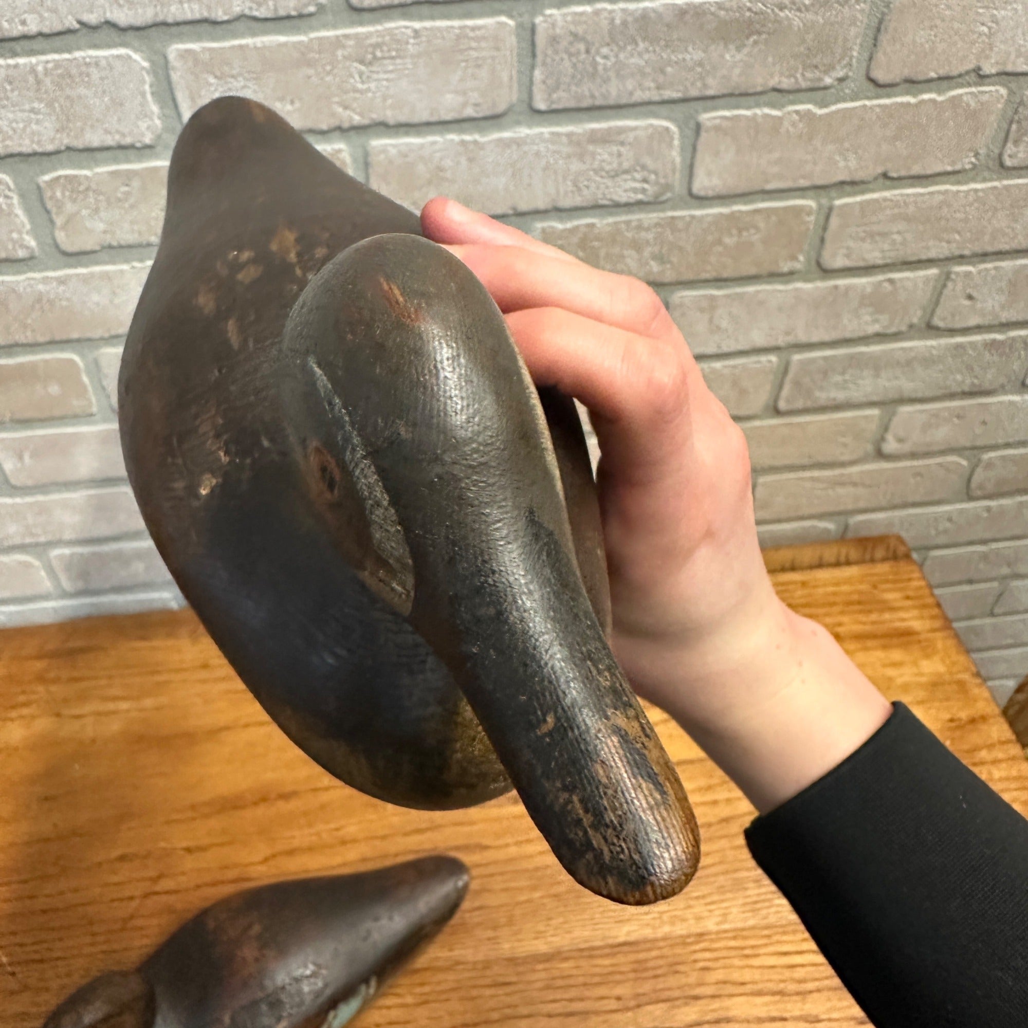 Pair Early Mason Teals Painted Eye Original Paint Duck Decoys