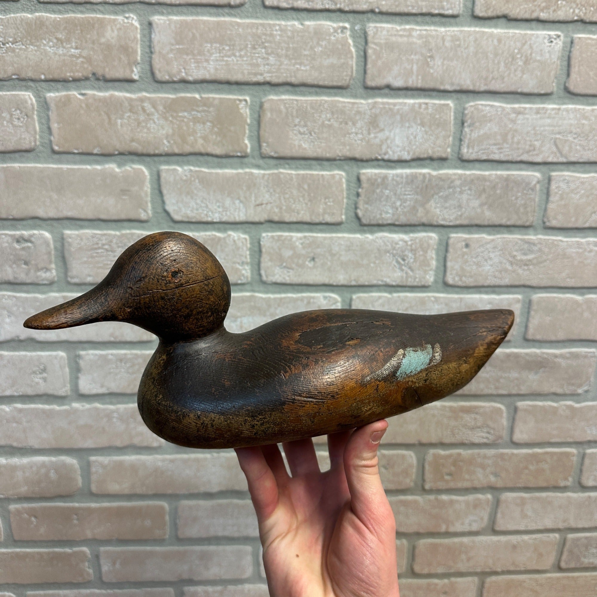 Pair Early Mason Teals Painted Eye Original Paint Duck Decoys