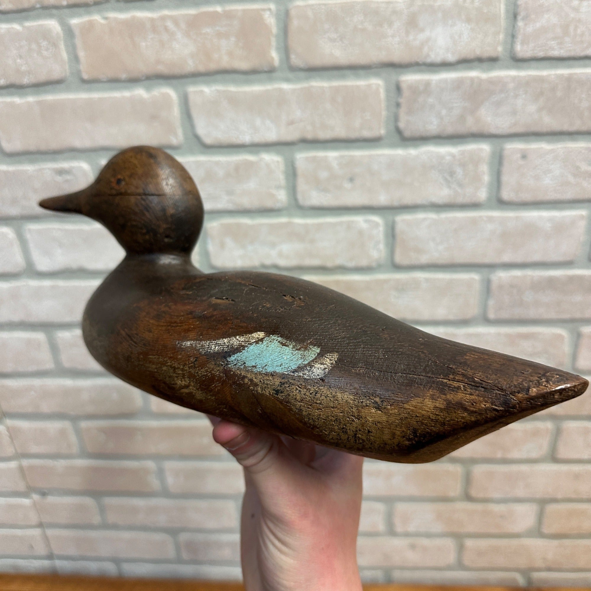 Pair Early Mason Teals Painted Eye Original Paint Duck Decoys