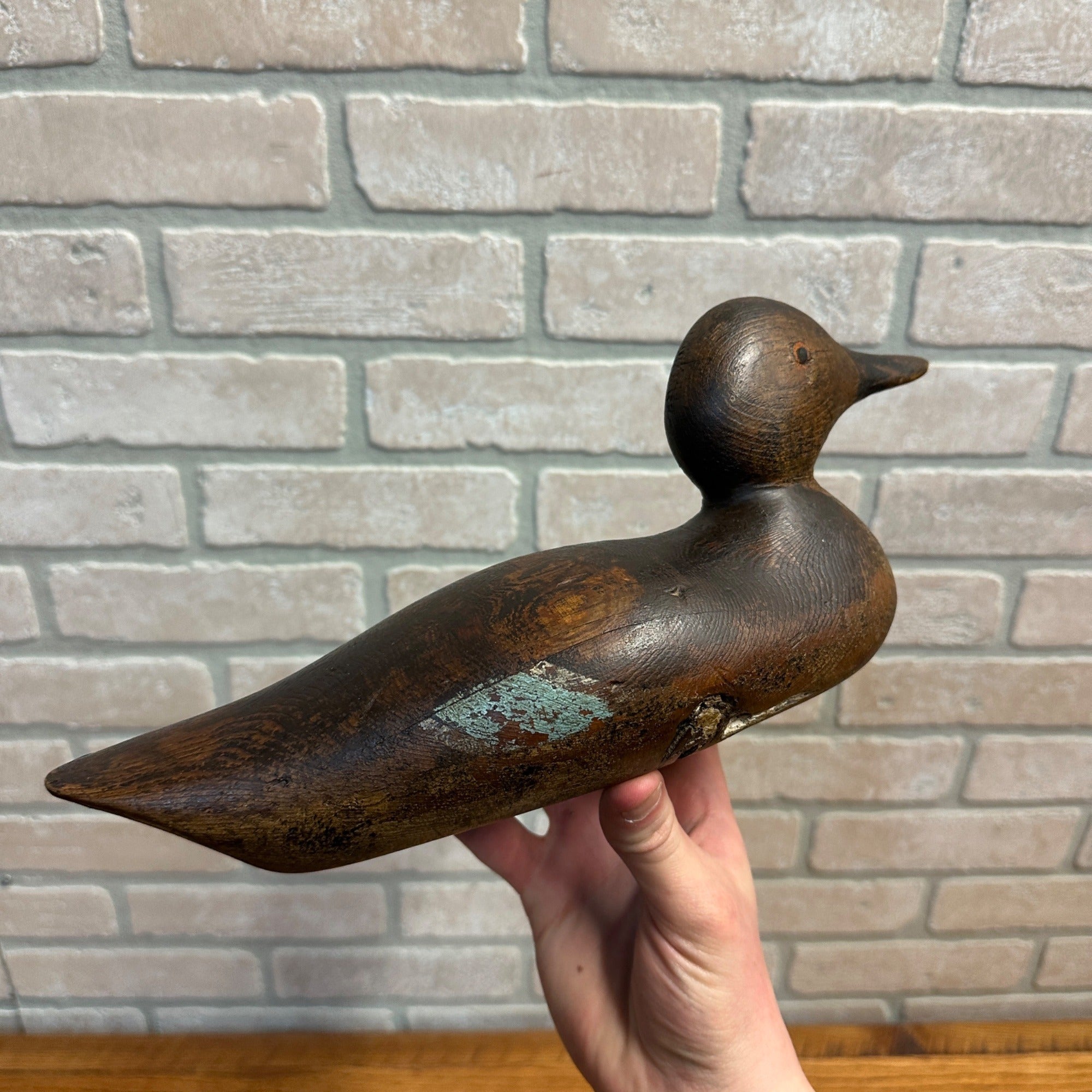 Pair Early Mason Teals Painted Eye Original Paint Duck Decoys