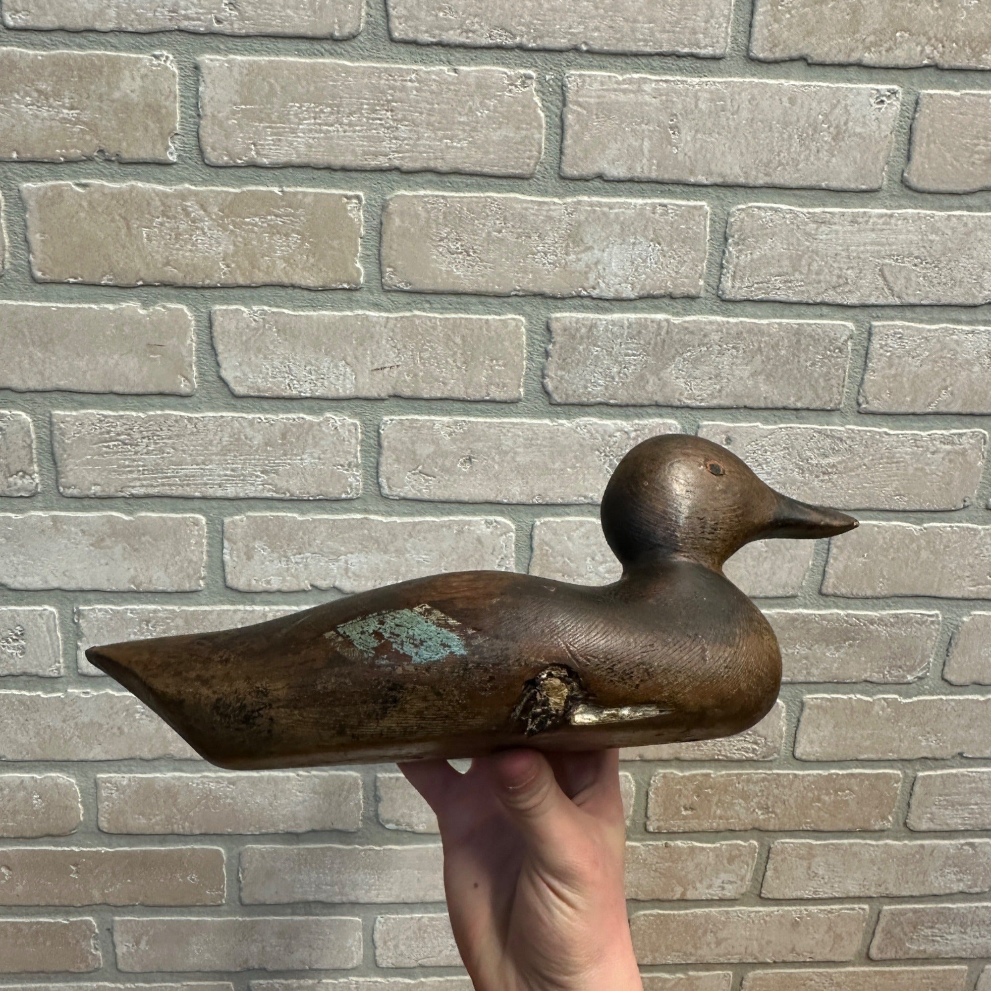 Pair Early Mason Teals Painted Eye Original Paint Duck Decoys