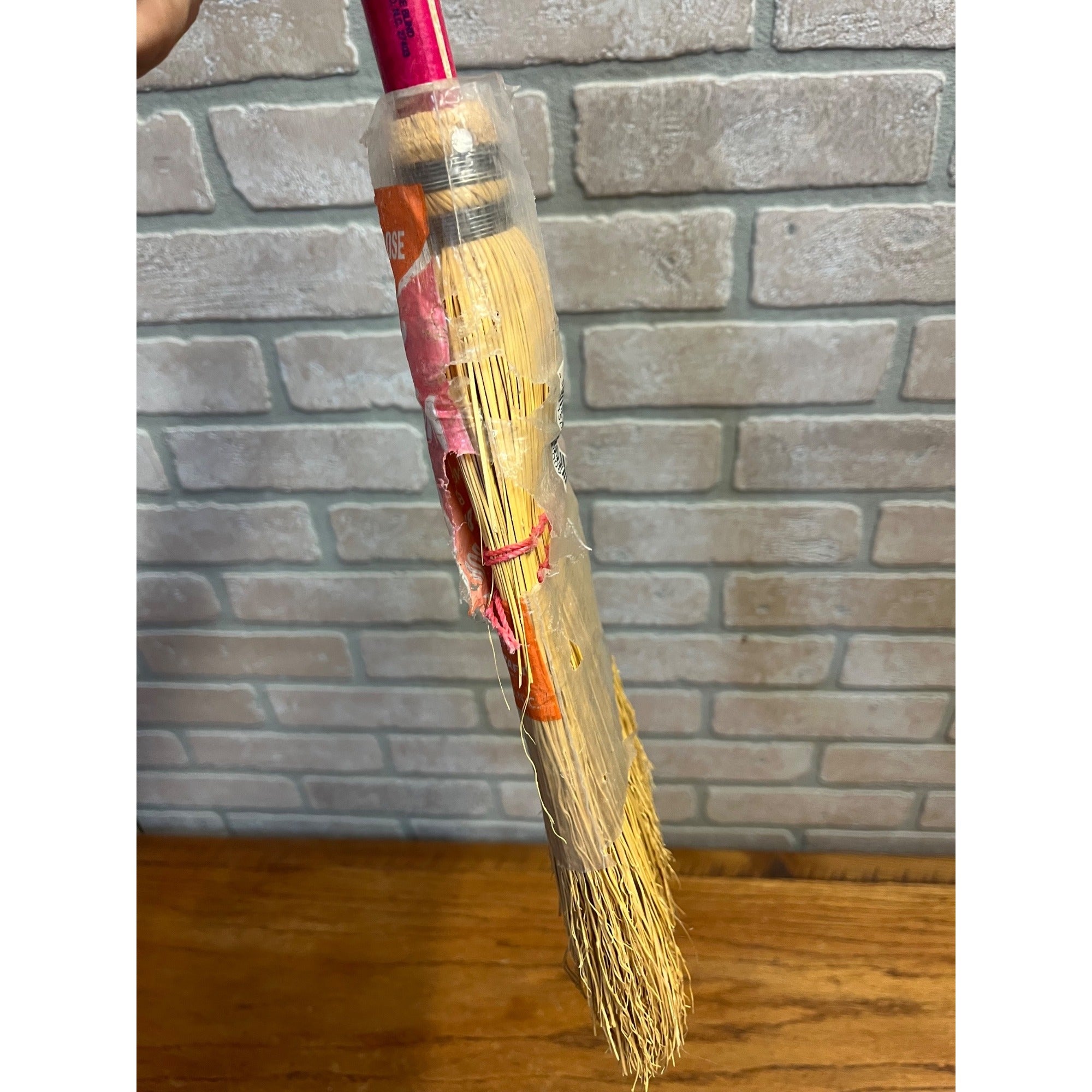 Vintage Skilcraft Child's Broom Straw Industries for Blind Greensboro NC NOS