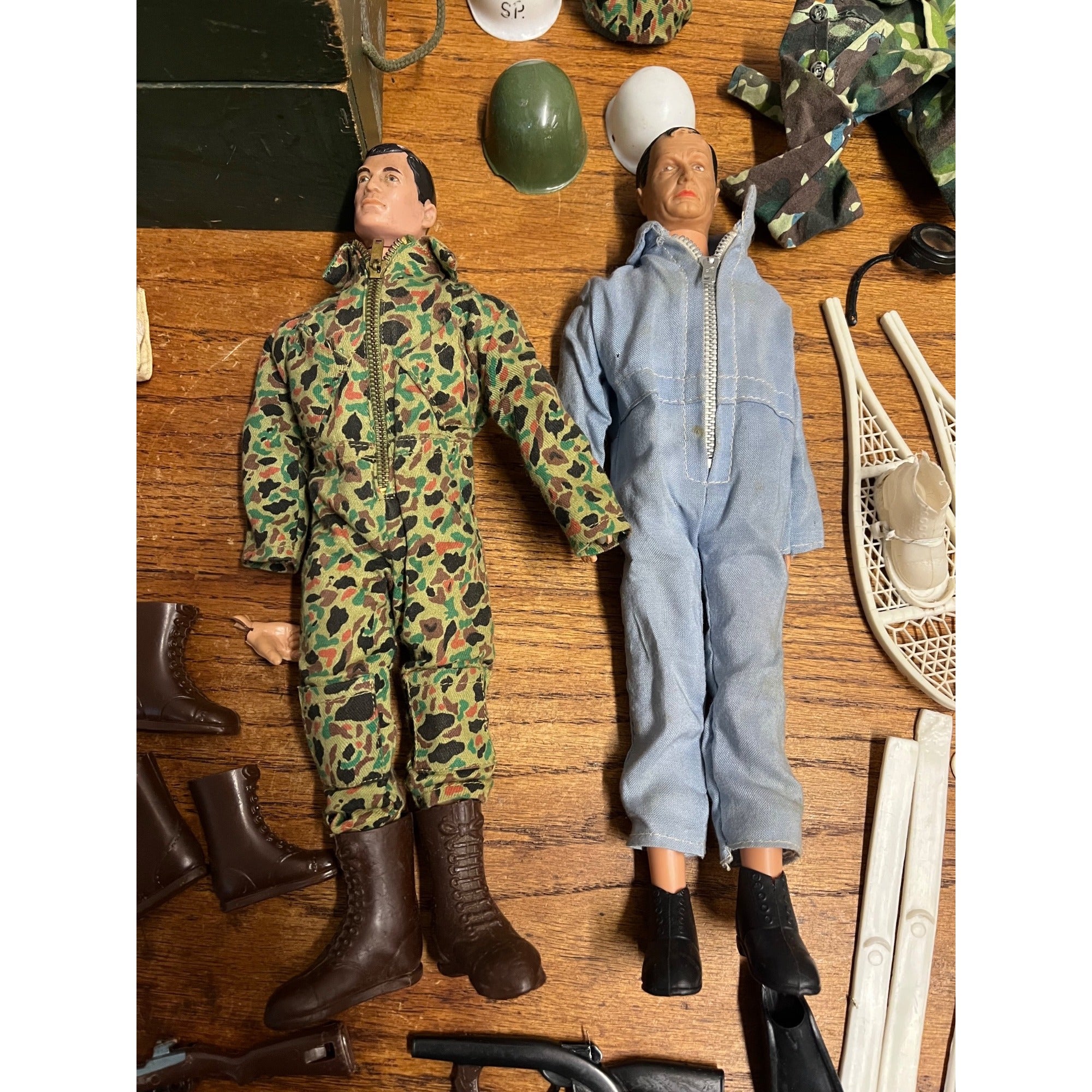 Vintage 1960s GI Joe 12" Army Soldier Action Figures w/Accessories