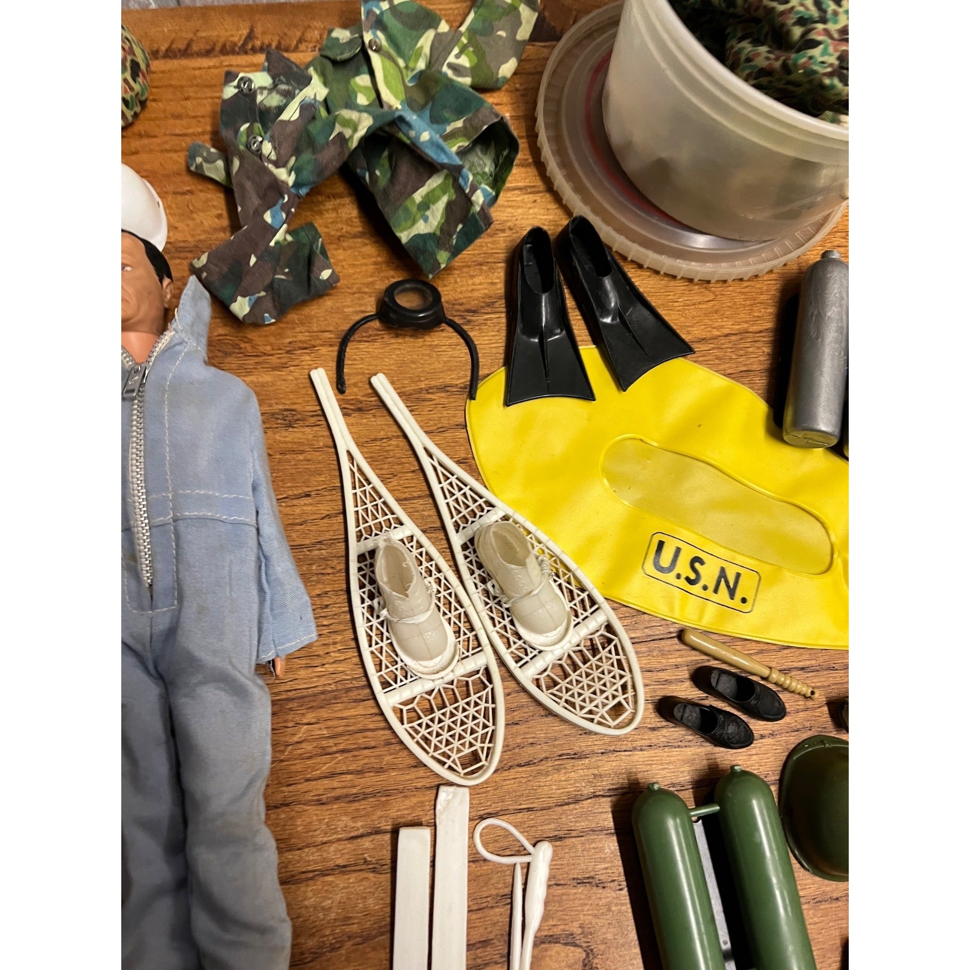 Vintage 1960s GI Joe 12" Army Soldier Action Figures w/Accessories